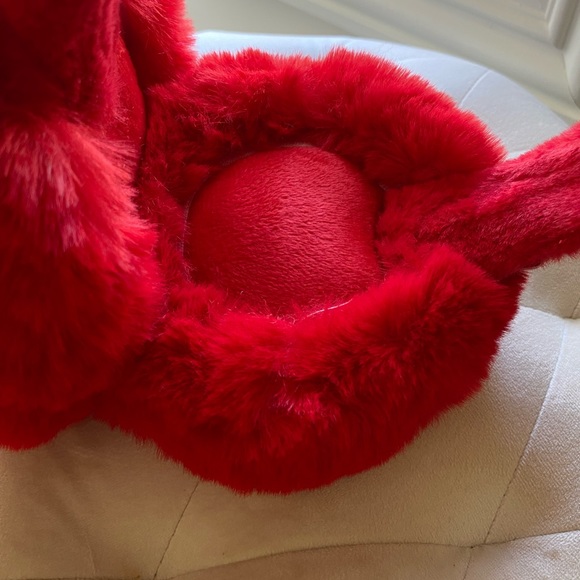 UGG Australia Red Faux Fur Ear Muffs - Picture 3 of 3